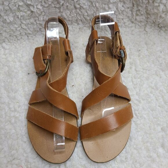 UO Urban Outfitters Maddie Leather‎ Sandals sz 7 - Picture 2 of 8